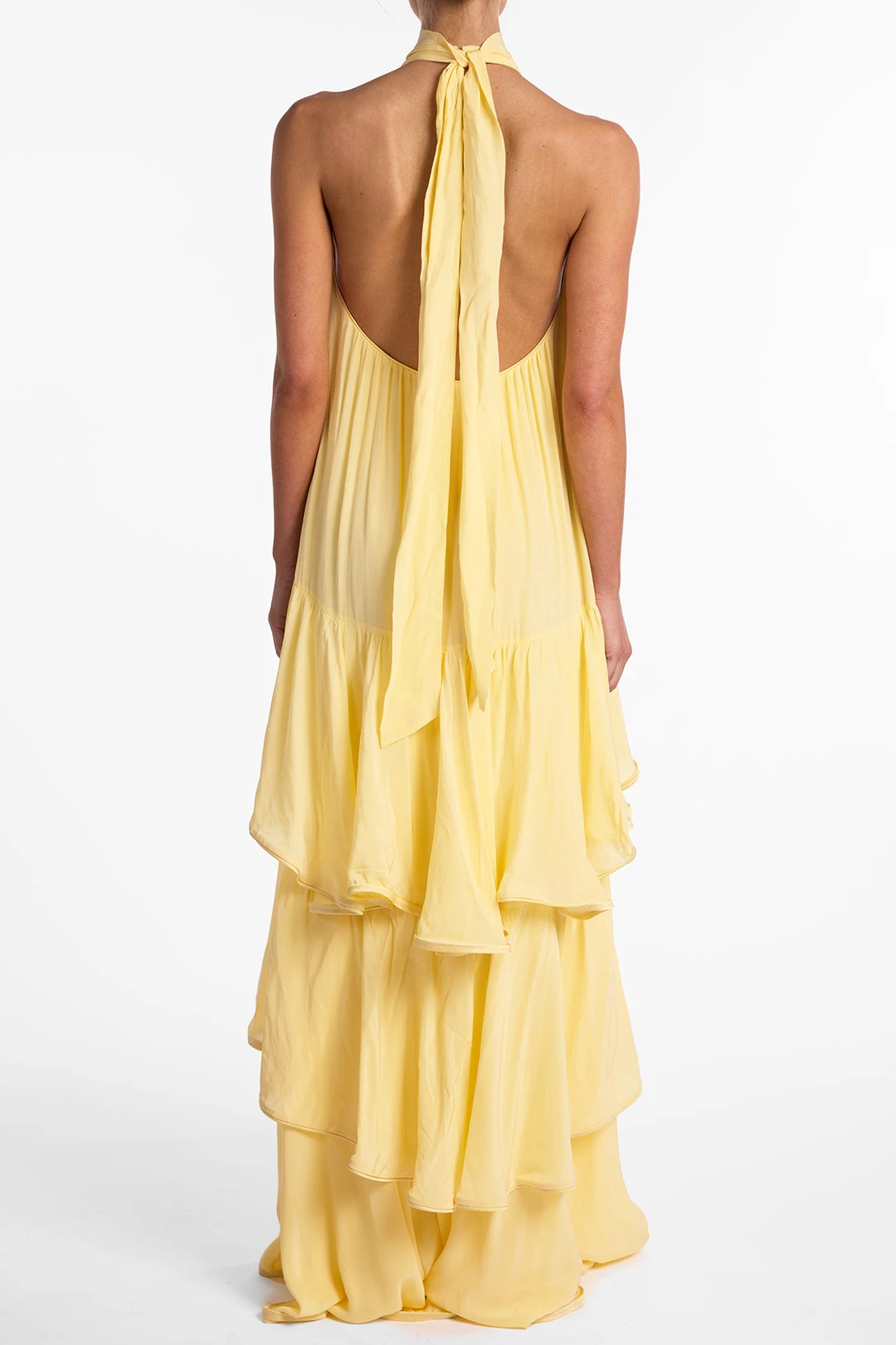 Layered Chiffon Gown (Butter Yellow)(Layered Chiffon Gown Butter Yellow) 7 Layered Chiffon Gown (Butter Yellow)(Layered Chiffon Gown Butter Yellow) - Image 5