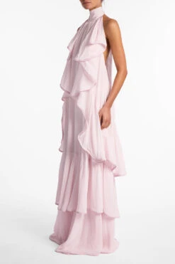 Layered Chiffon Gown (Pale Pink)(Layered Chiffon Gown Pale Pink) -SAME FAHION STORE R28