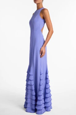 Tiered Chiffon Gown (Periwinkle)(Tiered Chiffon Gown Periwinkle) 13 Tiered Chiffon Gown (Periwinkle)(Tiered Chiffon Gown Periwinkle) -SAME FAHION STORE R49