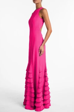 Tiered Chiffon Gown (Fuchsia)(Tiered Chiffon Gown Fuchsia) 10 Tiered Chiffon Gown (Fuchsia)(Tiered Chiffon Gown Fuchsia) -SAME FAHION STORE R75