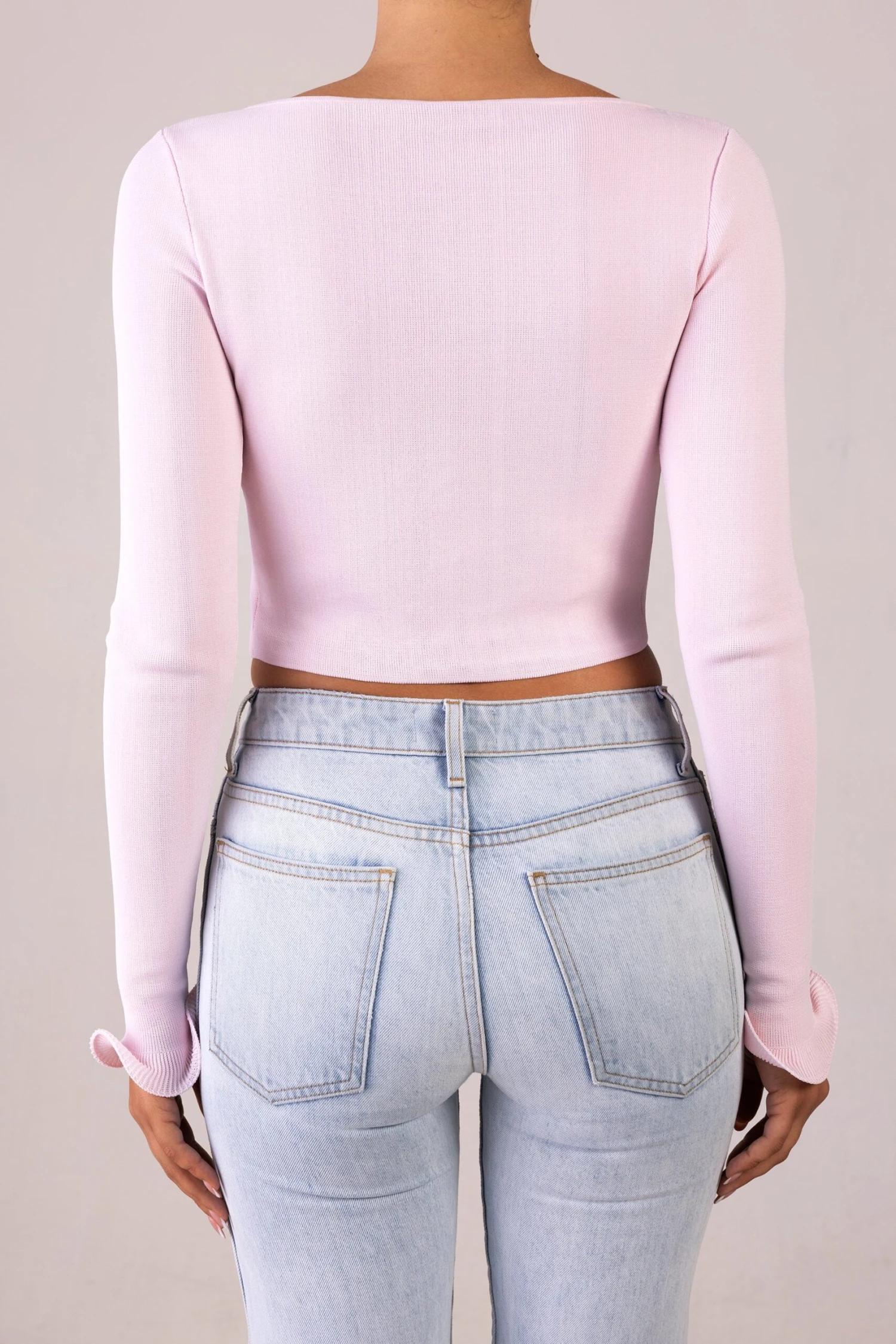 Ruffle Hem Top (Pale Pink)(Ruffle Hem Top Pale Pink) 8 Ruffle Hem Top (Pale Pink)(Ruffle Hem Top Pale Pink) - Image 6