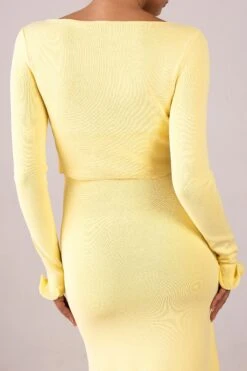 Ruffle Hem Top (Butter Yellow)(Ruffle Hem Top Butter Yellow) 10 Ruffle Hem Top (Butter Yellow)(Ruffle Hem Top Butter Yellow) -SAME FAHION STORE RTW R2592