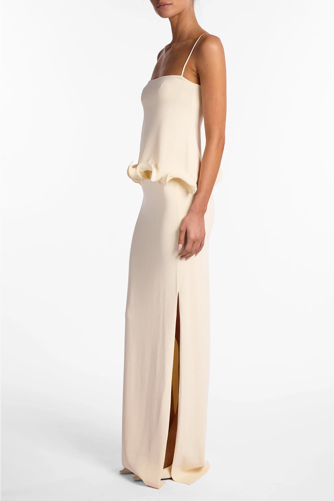 Ruffle Hem Tank Top (Cream)(Ruffle Hem Tank Top Cream) 6 Ruffle Hem Tank Top (Cream)(Ruffle Hem Tank Top Cream) - Image 4