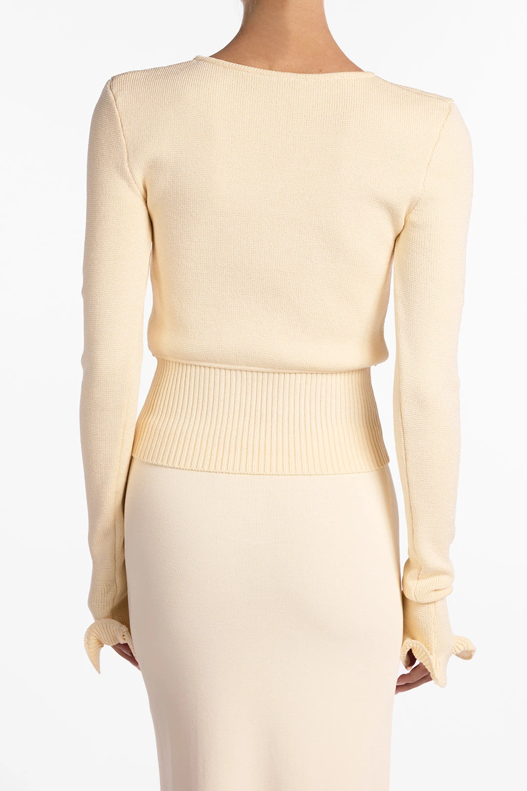 Ruffle Hem Sweater (Cream)(Ruffle Hem Sweater Cream) 8 Ruffle Hem Sweater (Cream)(Ruffle Hem Sweater Cream) - Image 6