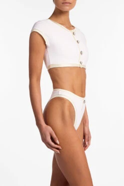 The Grace Top (Faux Suede White/Cream)(The Grace Top Faux Suede White Cream) 11 The Grace Top (Faux Suede White/Cream)(The Grace Top Faux Suede White Cream) -SAME FAHION STORE S21