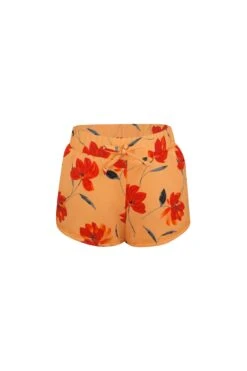 Shorties (peach Rust Floral)(Shorties Peach Rust Floral)