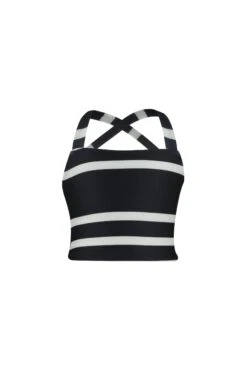 Teeny Tankini (black Cream Stripe)(Teeny Tankini Black Cream Stripe)