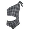 Peekaboo One Piece (black Gingham)(Peekaboo One Piece Black Gingham) -SAME FAHION STORE kids front 0035 REV01