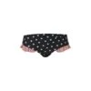 Ruffle Brief Bottom (black White Polka Dot/ribbed Blush)(Mini Me Bottom Black White Polka Dot Ribbed Blush) 2 Ruffle Brief Bottom (black White Polka Dot/ribbed Blush)(Mini Me Bottom Black White Polka Dot Ribbed Blush) -SAME FAHION STORE kids front 0059