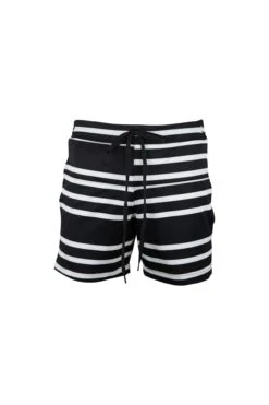 5" Swim Trunks (Black Cream Stripe)(5 Swim Trunks Black Cream Stripe)